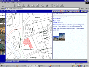 Screenshot of web-based application