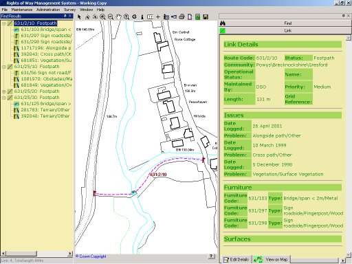 Countryside Access Management System - PROW screenshot Countryside Access Management System - PROW screenshot