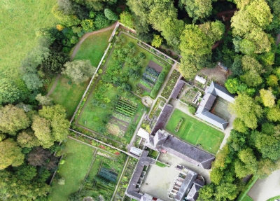 Picture taken by mini-plane over properties