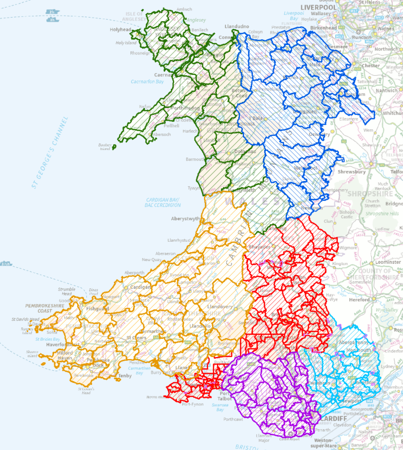 ministry area boundaries