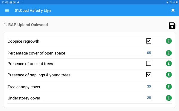 Conservation Management System Mobile Form