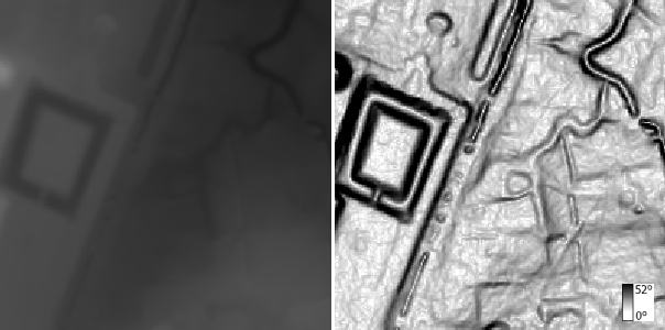 LiDAR slope analysis