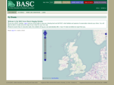 exeGesIS developed web mapping for the BASC Green Shoots website