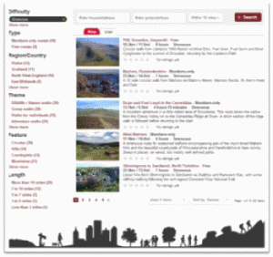 Ramblers Routes website