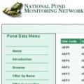 Pond Conservation Trust National Pond Monitoring Network web page