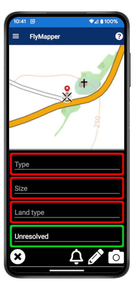 Complete incident details in FlyMapper