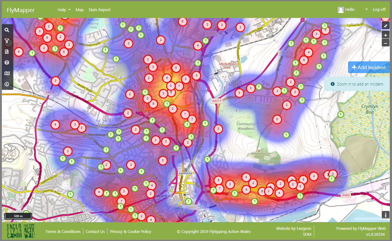 FlyMapper heat map