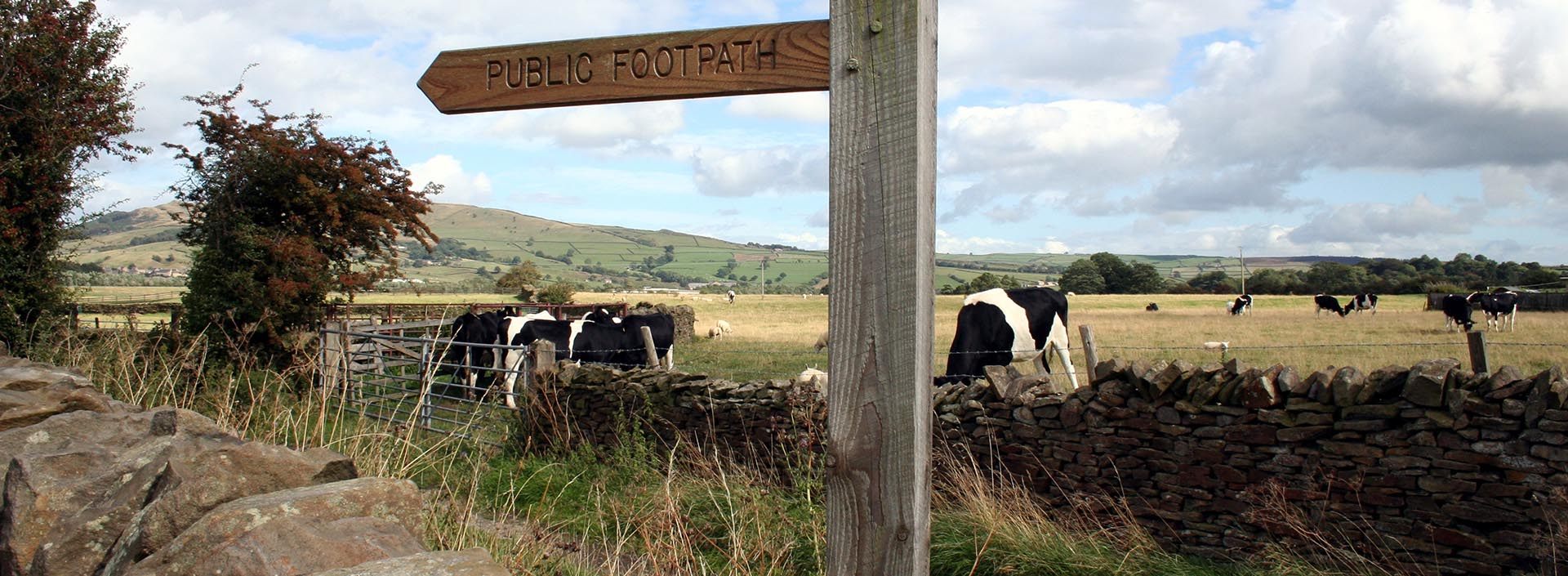 Slide 2 - Public Footpath Sign - CAMS web volunteer capabilities