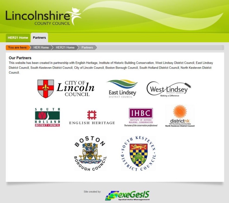 Lincolnshire County Council HER21 partners