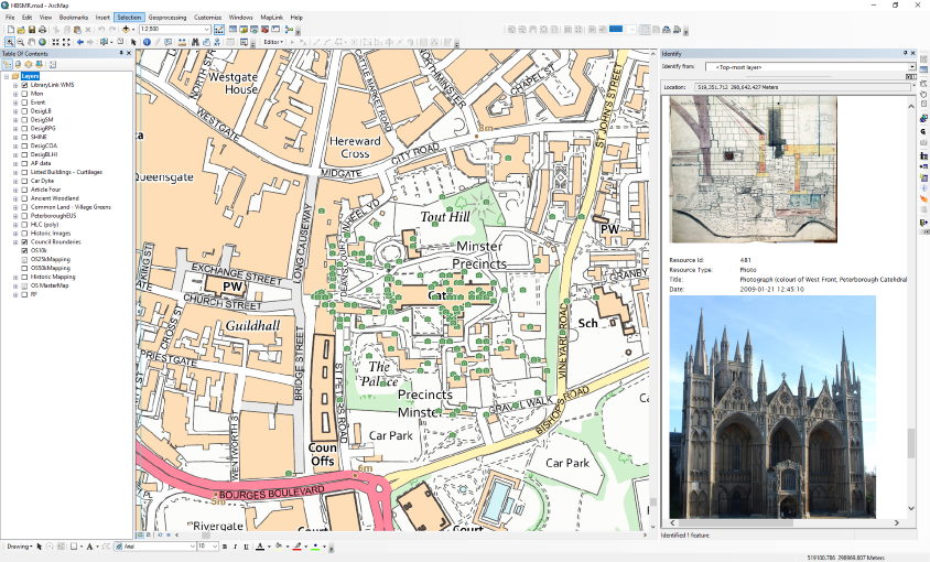 LibraryLink integration with ArcGIS: showing geolocated resources in the map