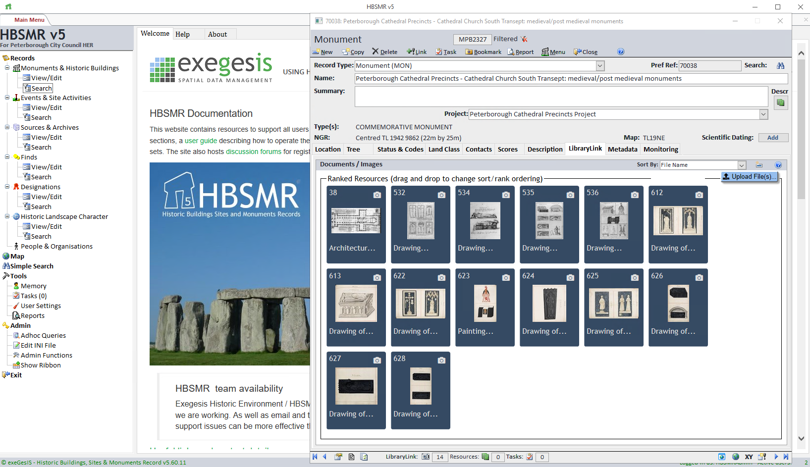 LibraryLink tab in HBSMR