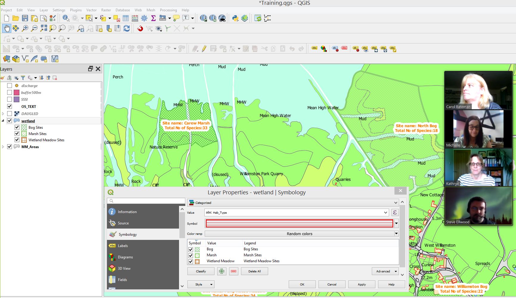 QGIS training using Zoom