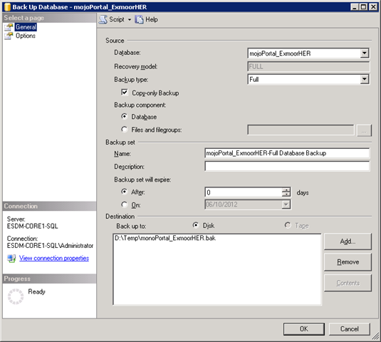 SQL Server copy-only backup SQL Server copy-only backup