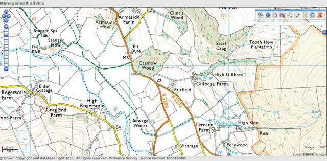 fast Ordnance Survey maps