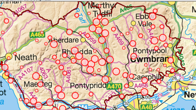 fly tipping incidents in the Welsh Valleys