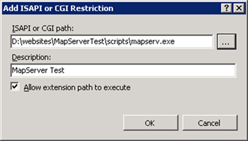 MapServer CGI web service extension