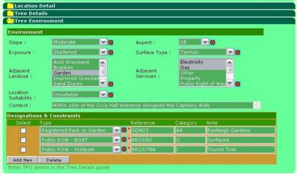 TMS - Tree Management System detail TMS - Tree Management System detail
